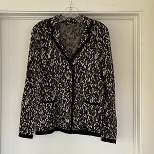 Gerard Darel animal print lightweight cardigan